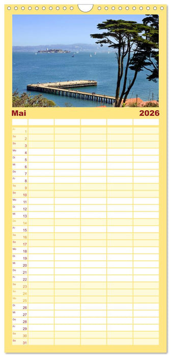 San Francisco - Traumstadt in Kalifornien (CALVENDO Familienplaner 2026)