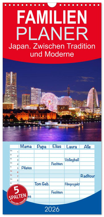 Japan. Zwischen Tradition und Moderne (CALVENDO Familienplaner 2026)