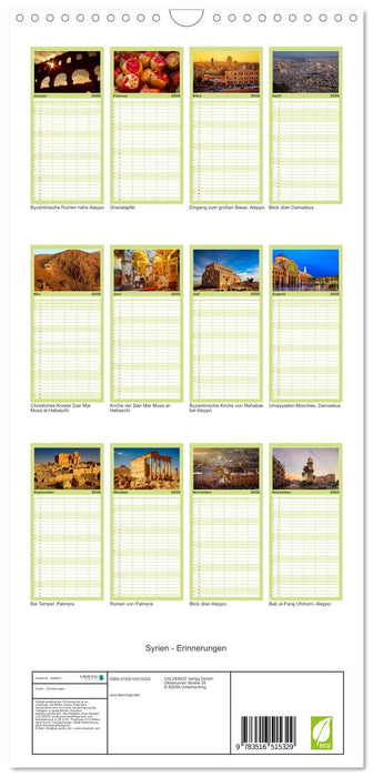 Syrien - Erinnerungen (CALVENDO Familienplaner 2026)
