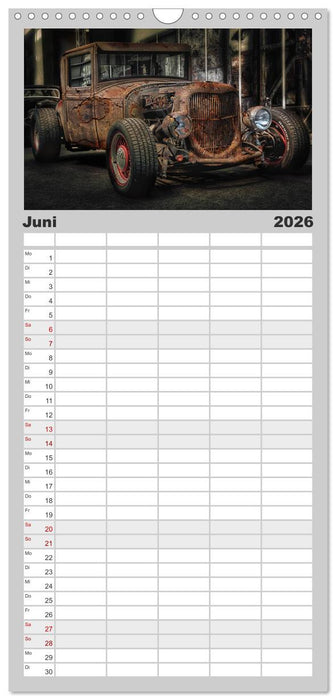 Außergewöhnliche Autos - Hot Rods (CALVENDO Familienplaner 2026)