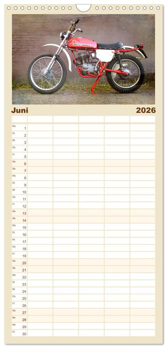 Motorrad Oldtimer (CALVENDO Familienplaner 2026)