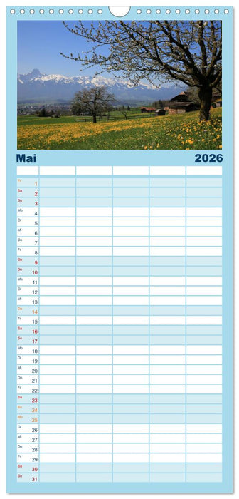 Berner Oberland (CALVENDO Familienplaner 2026)