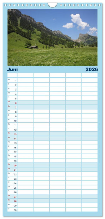 Berner Oberland (CALVENDO Familienplaner 2026)