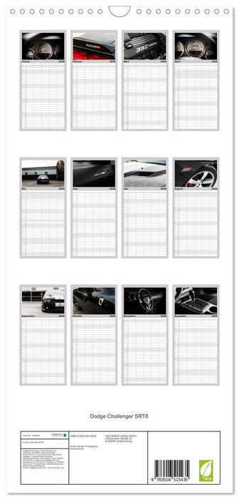 Dodge Challenger SRT8 (CALVENDO Familienplaner 2026)