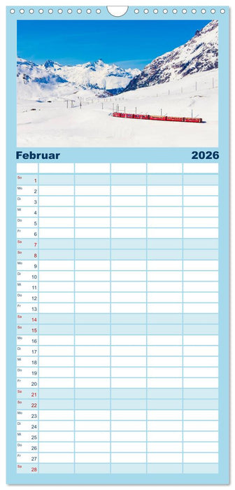 Graubünden Engadin (CALVENDO Familienplaner 2026)