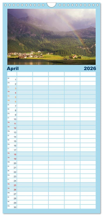 Graubünden Engadin (CALVENDO Familienplaner 2026)