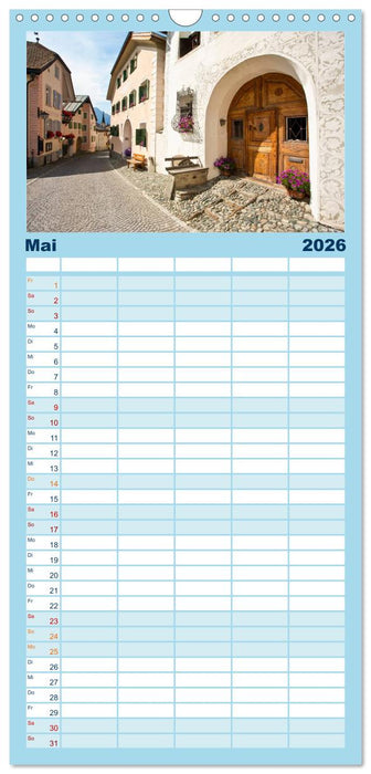 Graubünden Engadin (CALVENDO Familienplaner 2026)