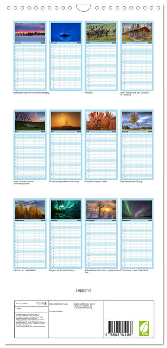 Lappland (CALVENDO Familienplaner 2026)