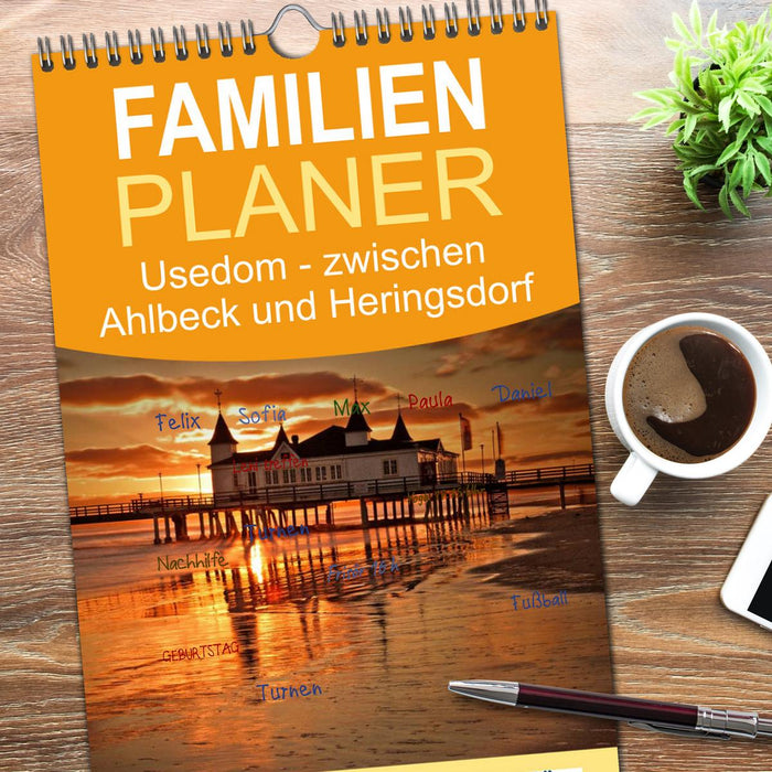 Usedom 2026 Rendezvous zwischen Ahlbeck und Heringsdorf (CALVENDO Familienplaner 2026)