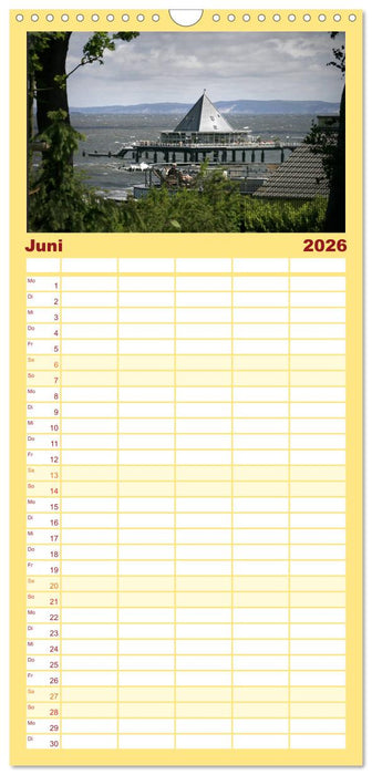 Usedom 2026 Rendezvous zwischen Ahlbeck und Heringsdorf (CALVENDO Familienplaner 2026)