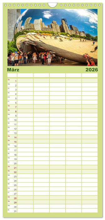 Chicago Impressionen (CALVENDO Familienplaner 2026)