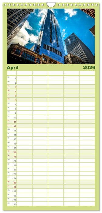 Chicago Impressionen (CALVENDO Familienplaner 2026)