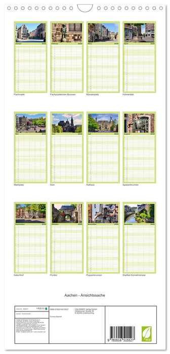 Aachen - Ansichtssache (CALVENDO Familienplaner 2026)