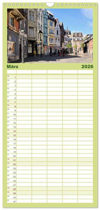 Aachen - Ansichtssache (CALVENDO Familienplaner 2026)