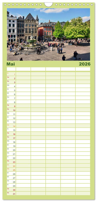 Aachen - Ansichtssache (CALVENDO Familienplaner 2026)