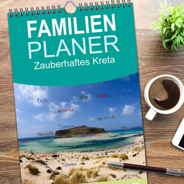 Zauberhaftes Kreta (CALVENDO Familienplaner 2026)