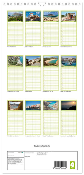 Zauberhaftes Kreta (CALVENDO Familienplaner 2026)