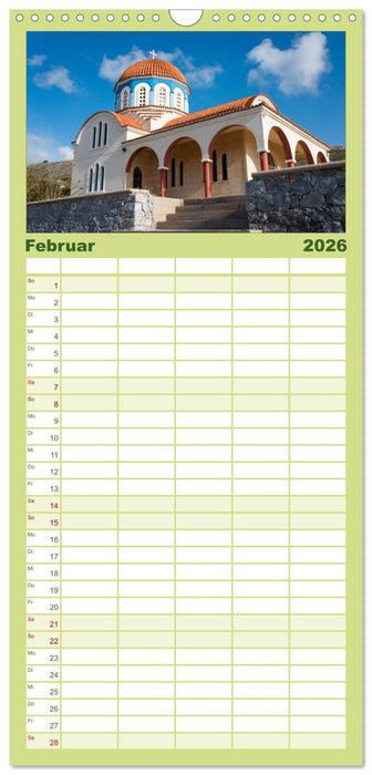 Zauberhaftes Kreta (CALVENDO Familienplaner 2026)