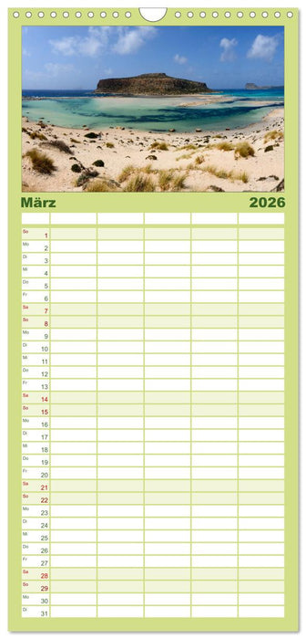 Zauberhaftes Kreta (CALVENDO Familienplaner 2026)