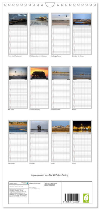 Impressionen aus Sankt Peter-Ording (CALVENDO Familienplaner 2026)