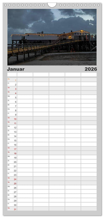 Impressionen aus Sankt Peter-Ording (CALVENDO Familienplaner 2026)