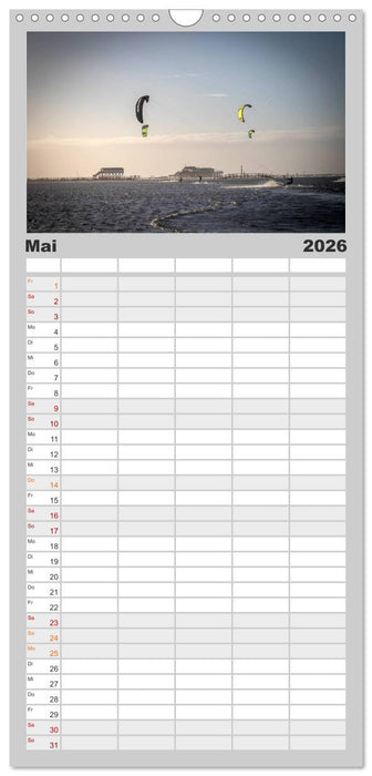 Impressionen aus Sankt Peter-Ording (CALVENDO Familienplaner 2026)