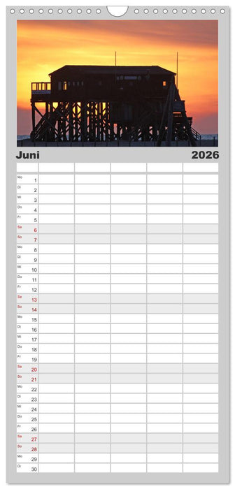 Impressionen aus Sankt Peter-Ording (CALVENDO Familienplaner 2026)