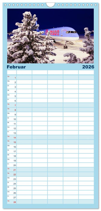 Faszination Fliegerei (CALVENDO Familienplaner 2026)