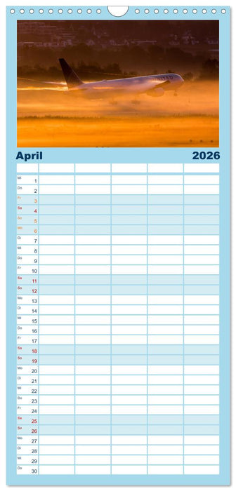 Faszination Fliegerei (CALVENDO Familienplaner 2026)