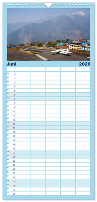 Faszination Fliegerei (CALVENDO Familienplaner 2026)