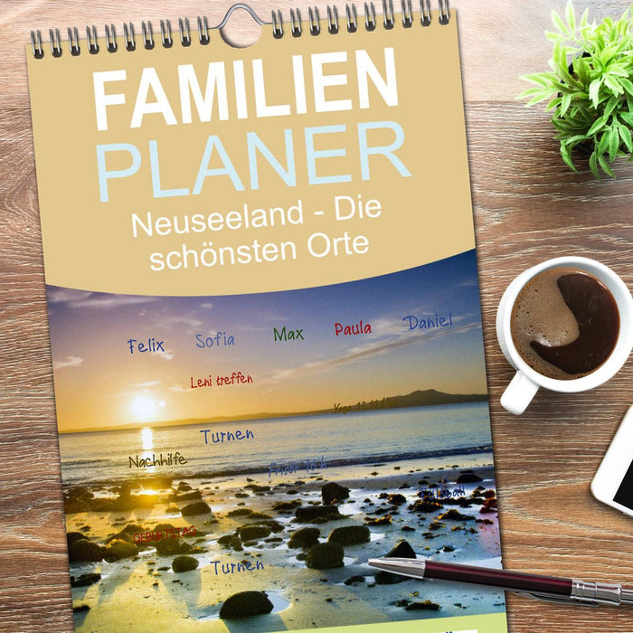 Neuseeland - Die schönsten Orte am anderen Ende der Welt (CALVENDO Familienplaner 2026)