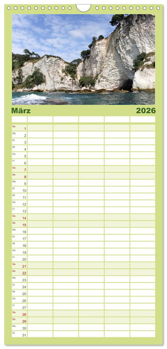 Neuseeland - Die schönsten Orte am anderen Ende der Welt (CALVENDO Familienplaner 2026)