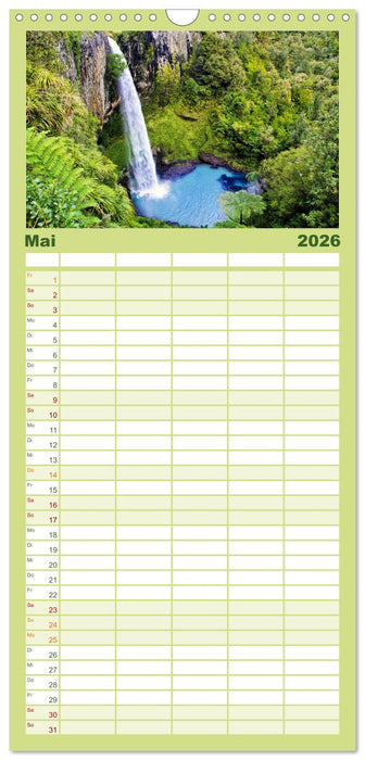 Neuseeland - Die schönsten Orte am anderen Ende der Welt (CALVENDO Familienplaner 2026)