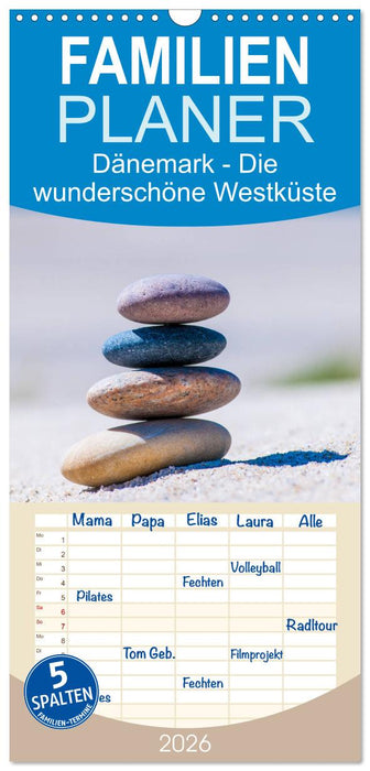 Dänemark - Die wunderschöne Westküste (CALVENDO Familienplaner 2026)