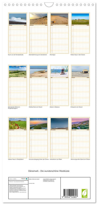 Dänemark - Die wunderschöne Westküste (CALVENDO Familienplaner 2026)