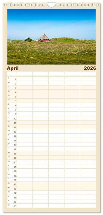 Dänemark - Die wunderschöne Westküste (CALVENDO Familienplaner 2026)