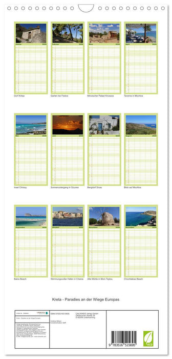Kreta - Paradies an der Wiege Europas (CALVENDO Familienplaner 2026)