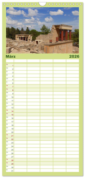 Kreta - Paradies an der Wiege Europas (CALVENDO Familienplaner 2026)