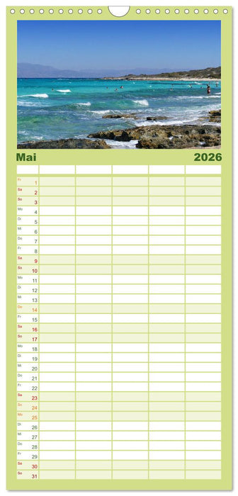 Kreta - Paradies an der Wiege Europas (CALVENDO Familienplaner 2026)