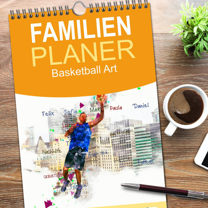 Basketball Art (CALVENDO Familienplaner 2026)