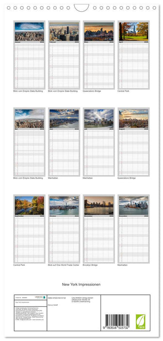New York Impressionen (CALVENDO Familienplaner 2026)
