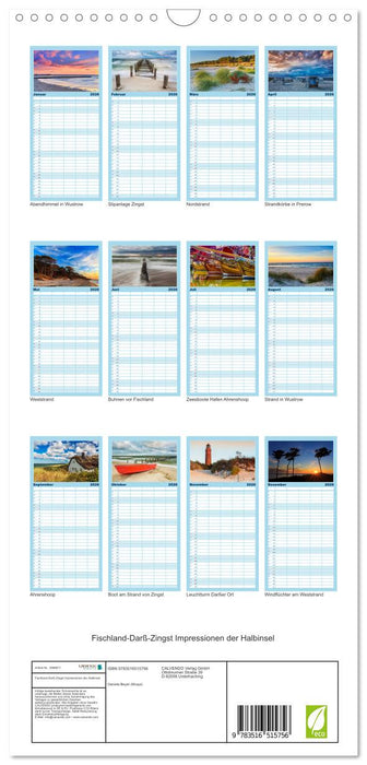 Fischland-Darß-Zingst Impressionen der Halbinsel (CALVENDO Familienplaner 2026)