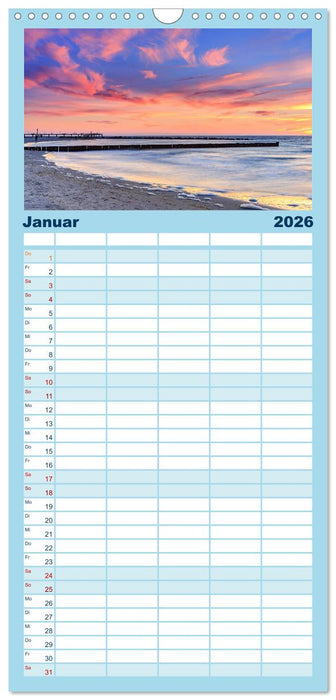 Fischland-Darß-Zingst Impressionen der Halbinsel (CALVENDO Familienplaner 2026)