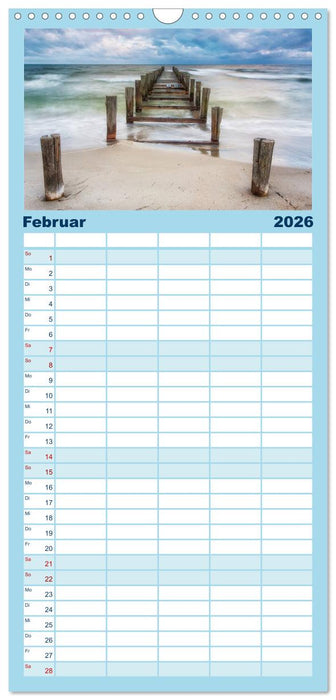 Fischland-Darß-Zingst Impressionen der Halbinsel (CALVENDO Familienplaner 2026)