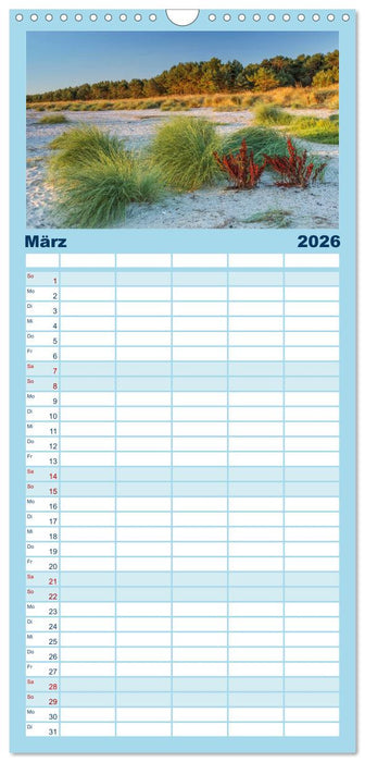 Fischland-Darß-Zingst Impressionen der Halbinsel (CALVENDO Familienplaner 2026)