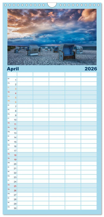 Fischland-Darß-Zingst Impressionen der Halbinsel (CALVENDO Familienplaner 2026)