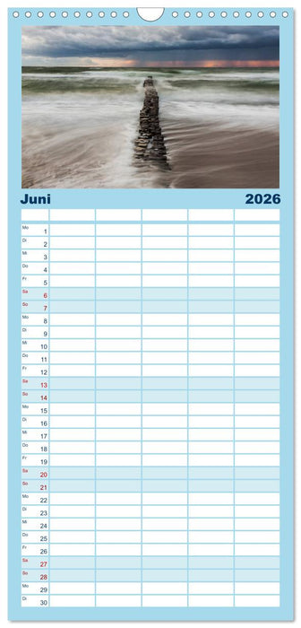 Fischland-Darß-Zingst Impressionen der Halbinsel (CALVENDO Familienplaner 2026)