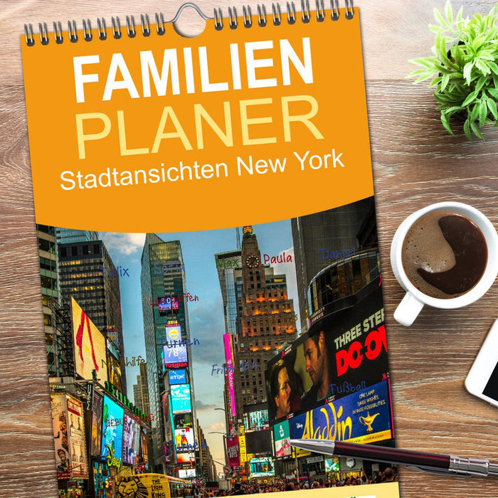 Stadtansichten New York (CALVENDO Familienplaner 2026)