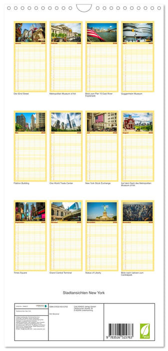 Stadtansichten New York (CALVENDO Familienplaner 2026)