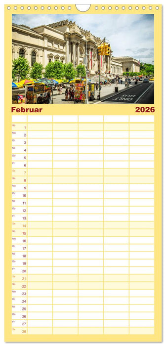 Stadtansichten New York (CALVENDO Familienplaner 2026)